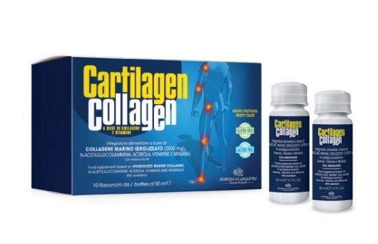Cartilage Kolagn na bze morskho kolagnu (5000 mg) s N-acetylglukosamnom, meou, zinkom, biotnom a vitamnmi, 50 ml x 10