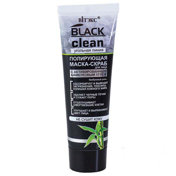 Belita - Black Clean maska na tvr s aktvnym uhlm a bylinami, 75 ml