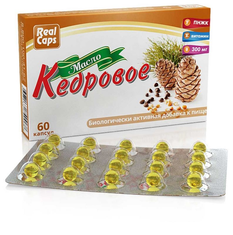 Realcaps Cdrov Olej v kapsulch 300mg (60 kapsl)