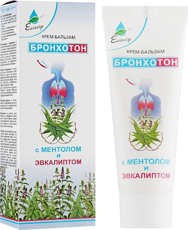 Eliksr Bronchoton krm-balzam s mentolom a eukalyptom 75 ml