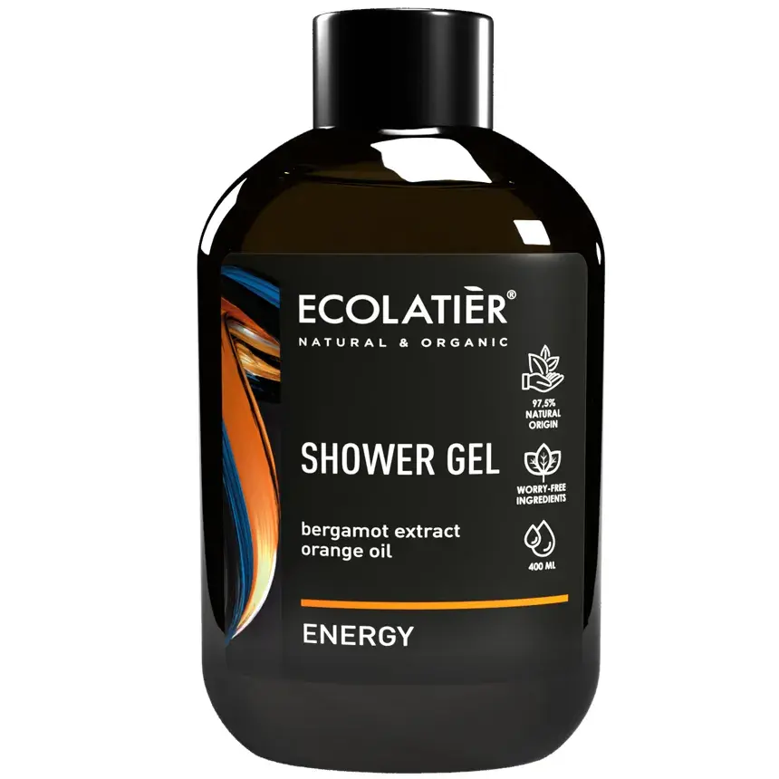 ECOLATIER - ENERGY POWER Sprchov gl BERGAMOT a POMARANOV Olej 400 ml