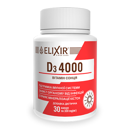 ELIXIR D3 4000 30 kapsl